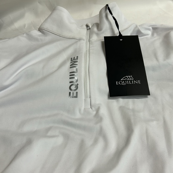 Equiline CANIC WOMEN’S 1/4 ZIP SECOND SKIN. Size M. NWT. White - Picture 2 of 4
